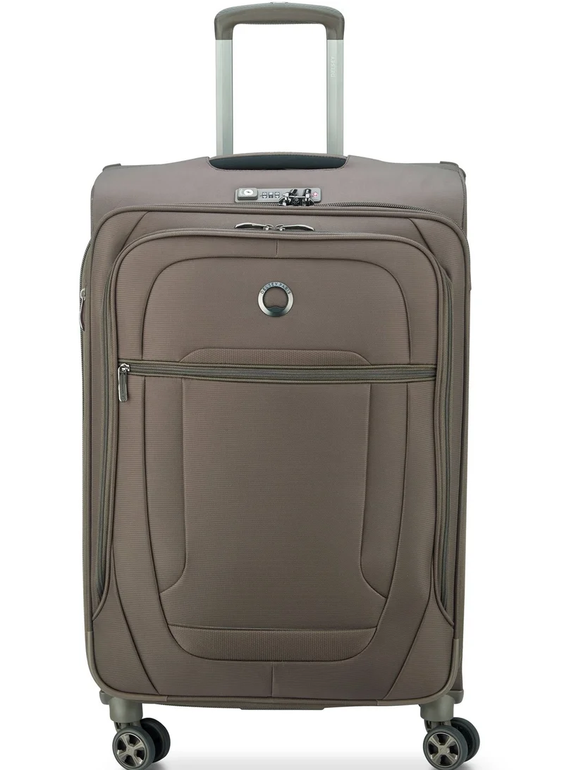 Helium DLX 2.0 - 71 Cm Softcase 4-Double Wheeled Expandable Check-In Luggage Trolley - Mocha